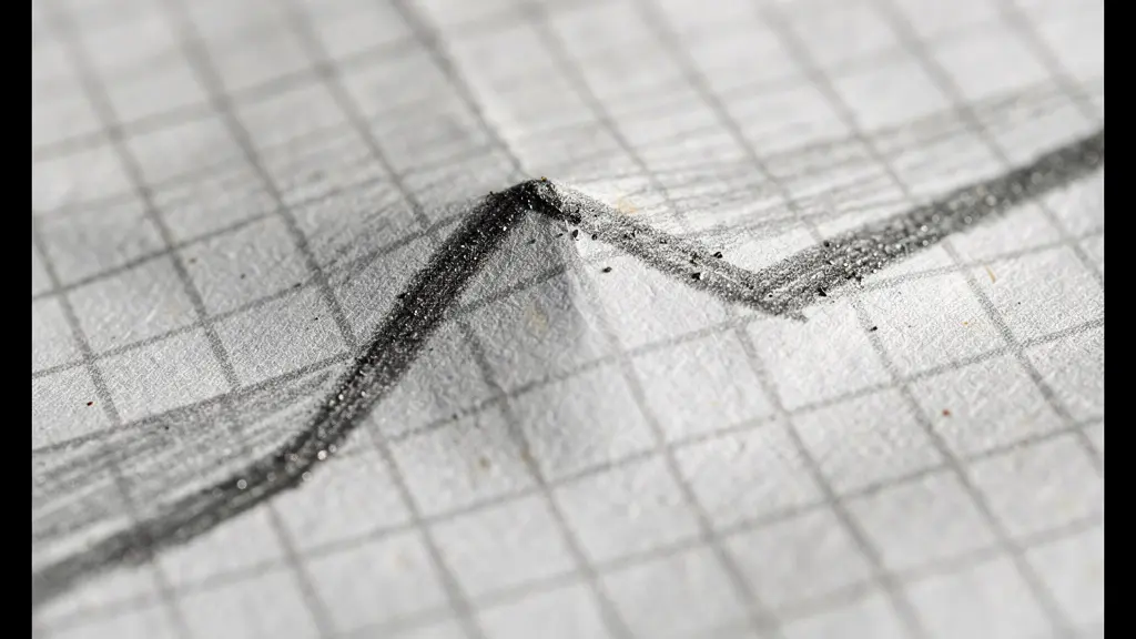 Graphique abstrait montrant une courbe descendante qui illustre la perte rapide de visibilité d'une annonce immobilière après ses premières semaines.