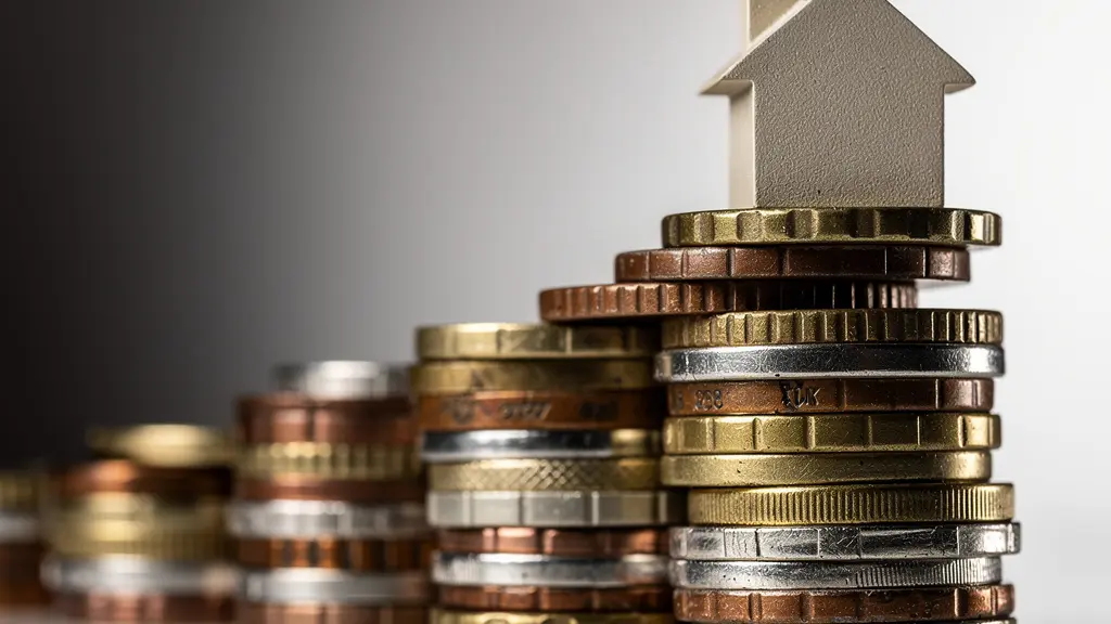 Concept visuel de l'effet de levier positif de la dette immobilière