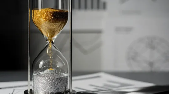 Graphique illustrant la répartition entre capital et intérêts dans un prêt amortissable