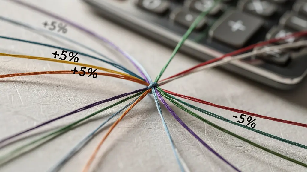 Graphique illustrant l'évolution du point mort immobilier selon différents scénarios de marché