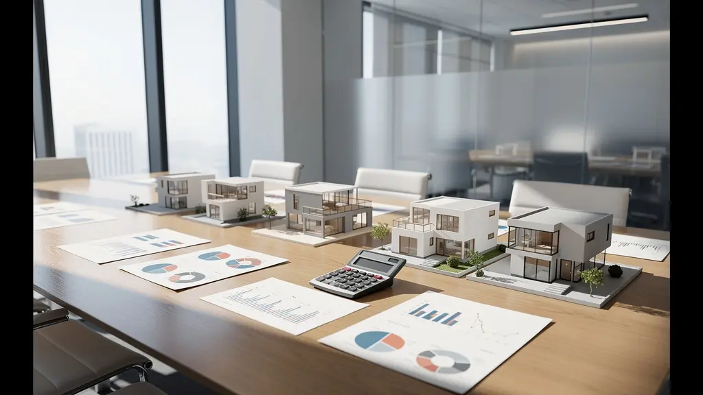 Négociation bancaire avec documents financiers et diagnostic énergétique