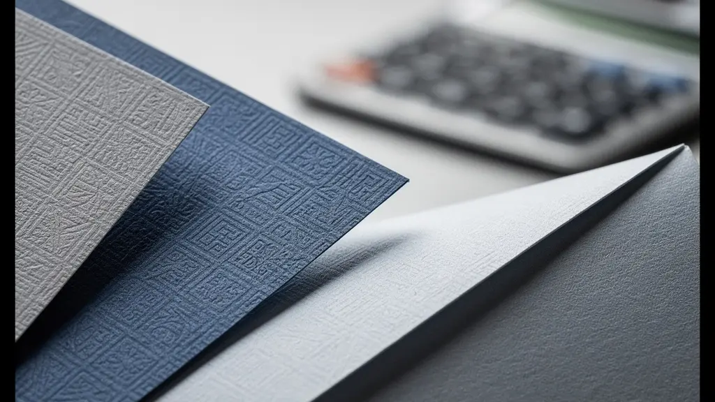 Vue macro de documents fiscaux avec une calculatrice, symbolisant la complexité et la précision de l'optimisation fiscale.